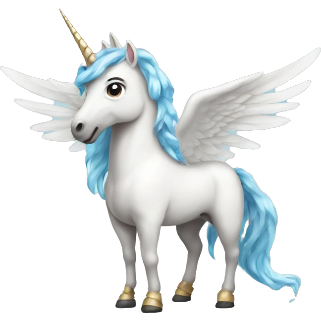 Unicorn with wings emoji