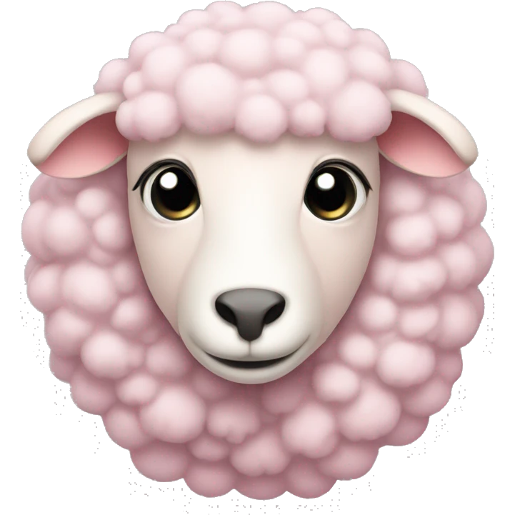 Pastel pink sheep  emoji