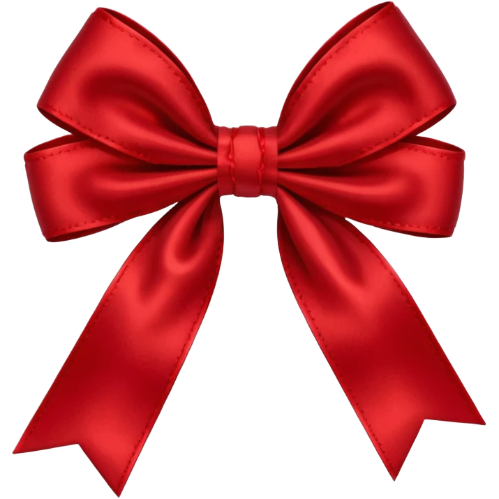 show me a hair bow red emoji