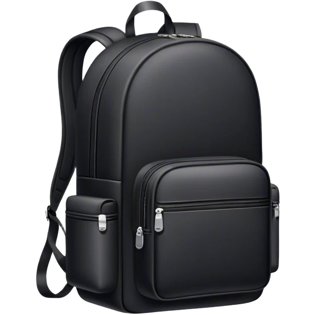 create an emoji of a black backpack emoji