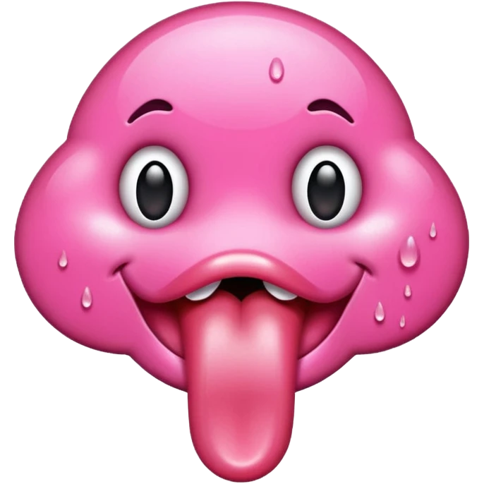 tongue emoji dripping wet creative emoji