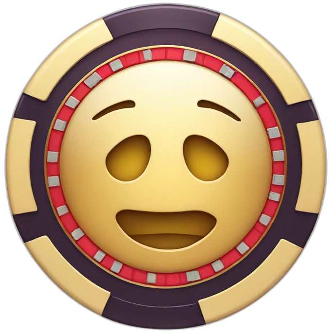 casino chip face emoji