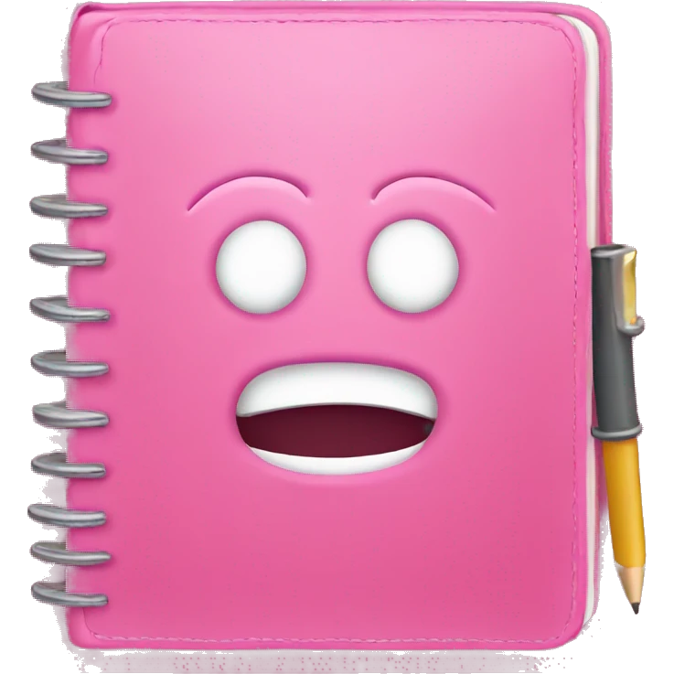 Pink journal emoji