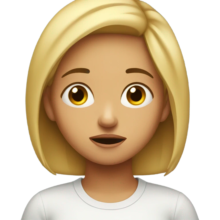 rolling eyes girl emoji