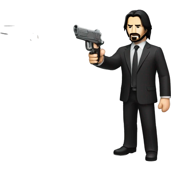 JOHN WICK HOLD GUN emoji
