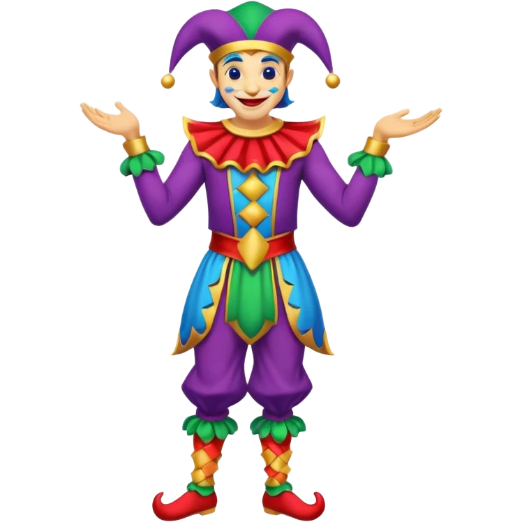 royal jester, full body emoji