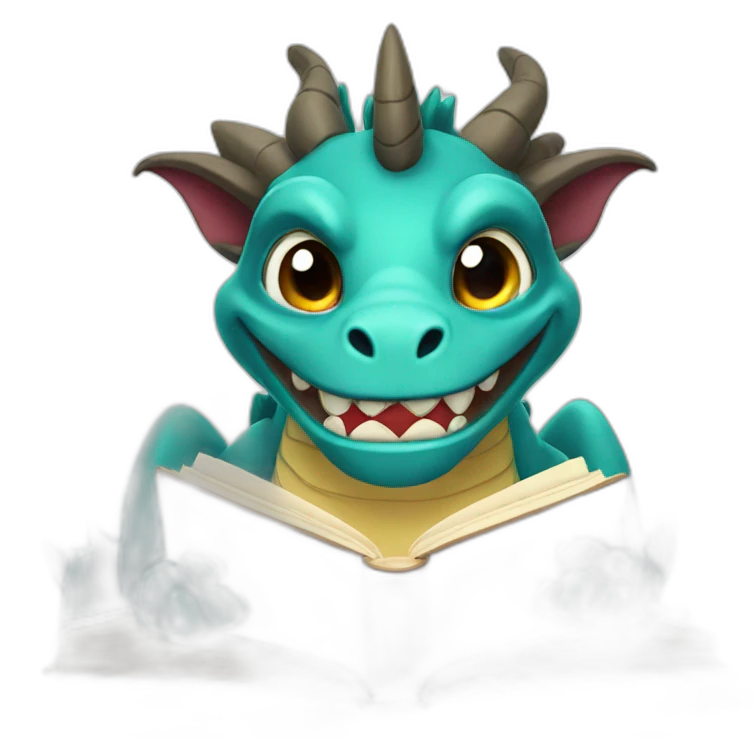 book dragon emoji