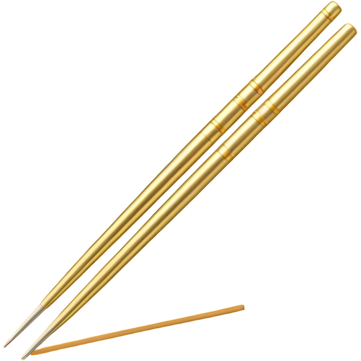 Gold chopstick  emoji