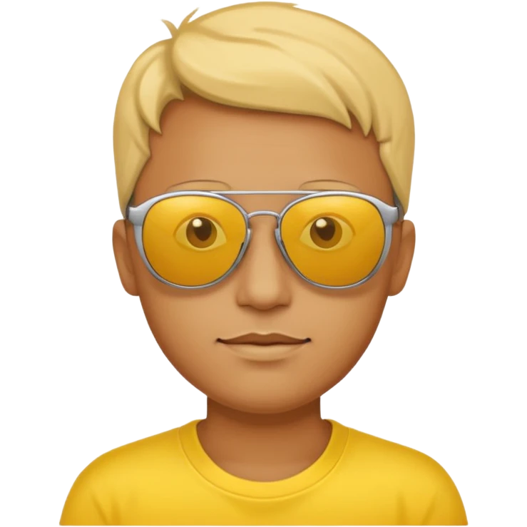 human with yellow sunglasses emoji