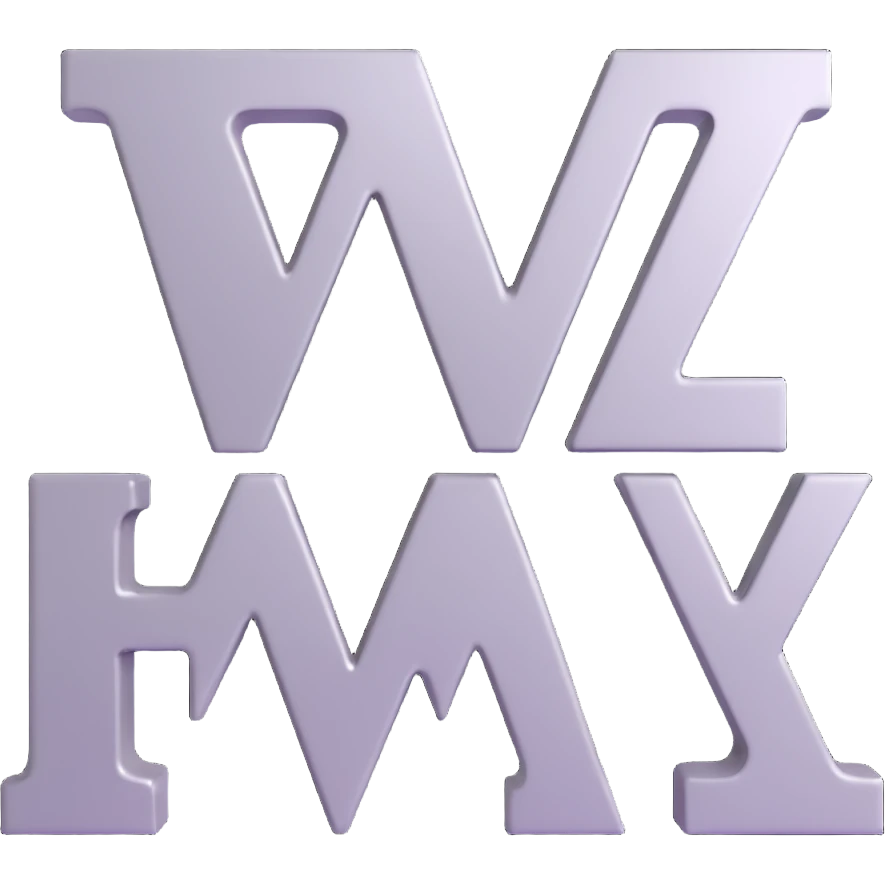 the letters ZDM as metallic finish 3D text emoji emoji
