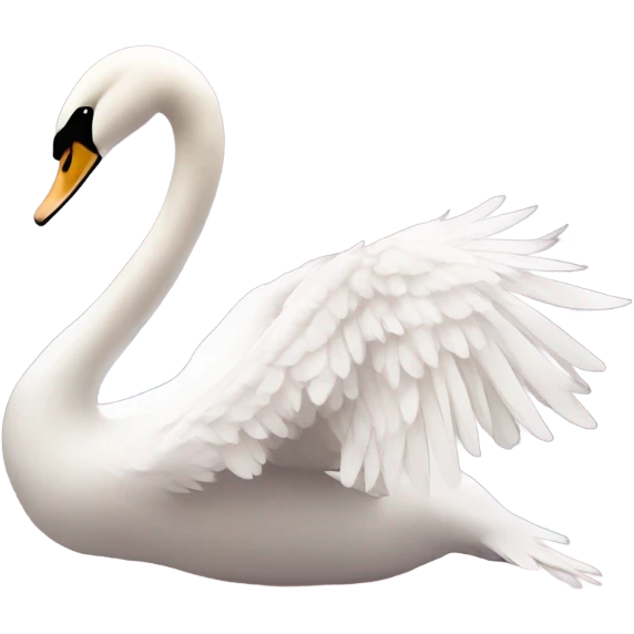 Pink swan emoji