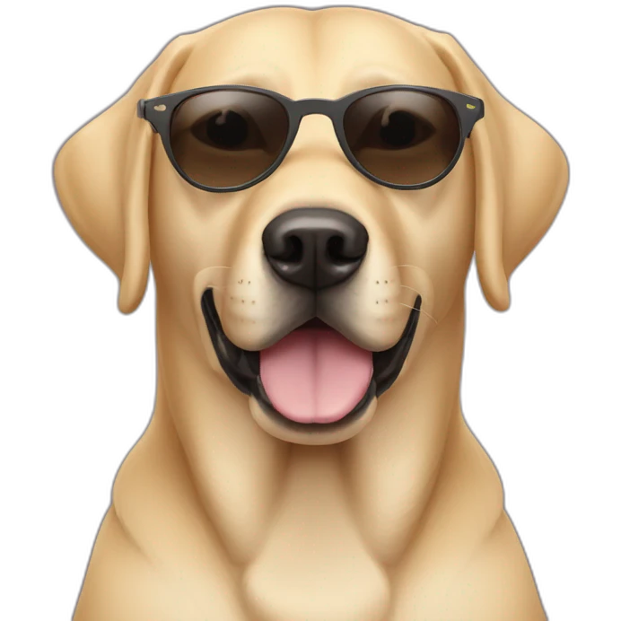 cool labrador sunglasses emoji
