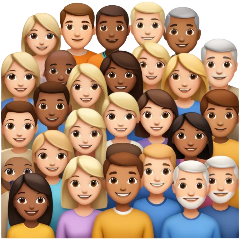 group of diverse people emoji