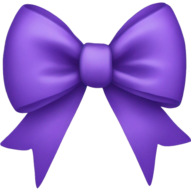 Purple bow emoji