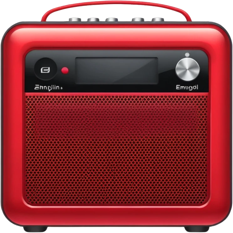 Portable Music Amplifier red emoji
