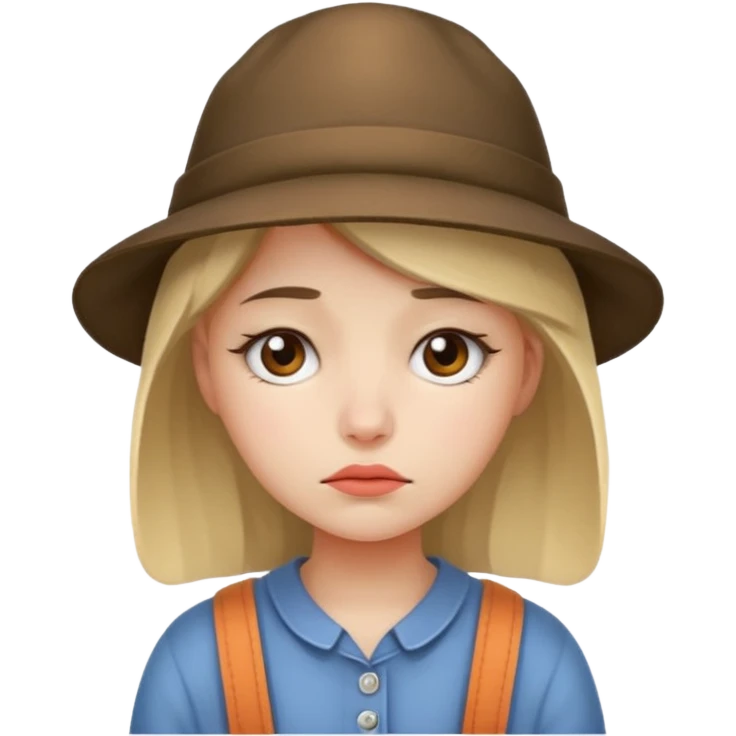 sad Girl with hats emoji