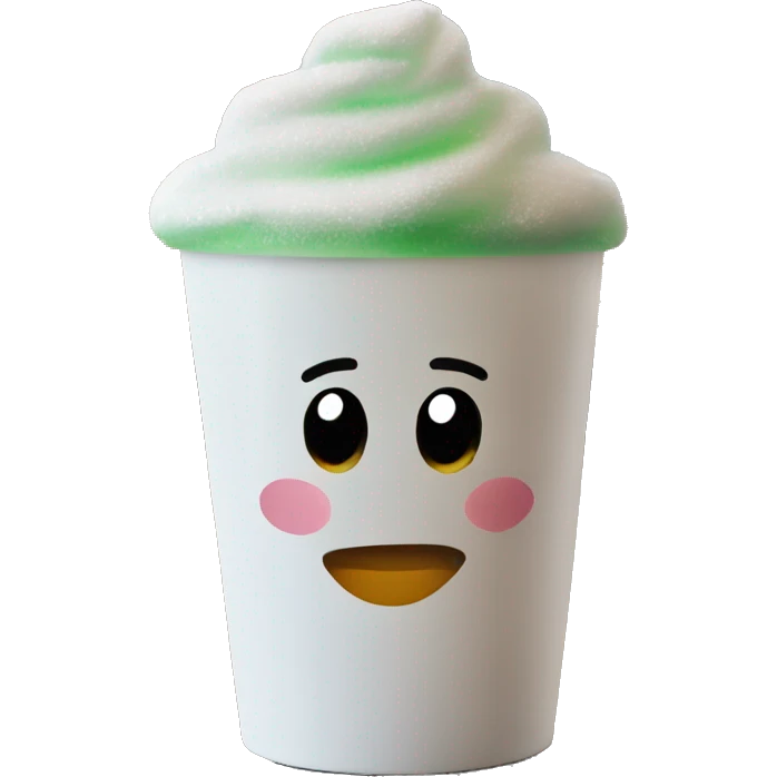 cute Starbucks cup with cold foam on top emoji