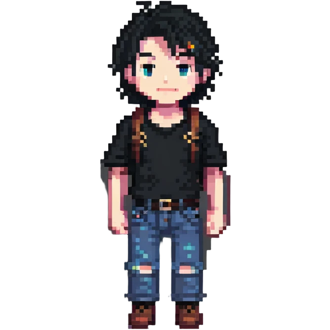 Pixel art boyfriend character emoji