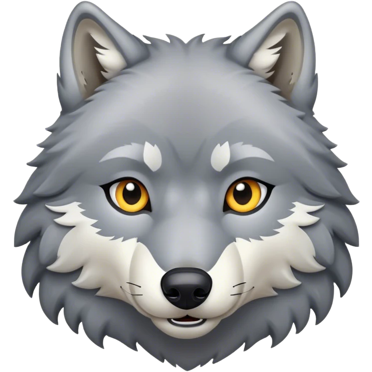 Howling Gray wolf  emoji