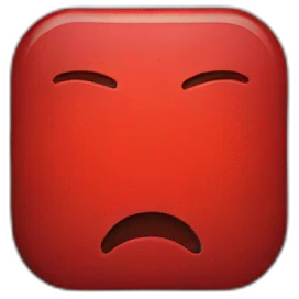 red sign emoji