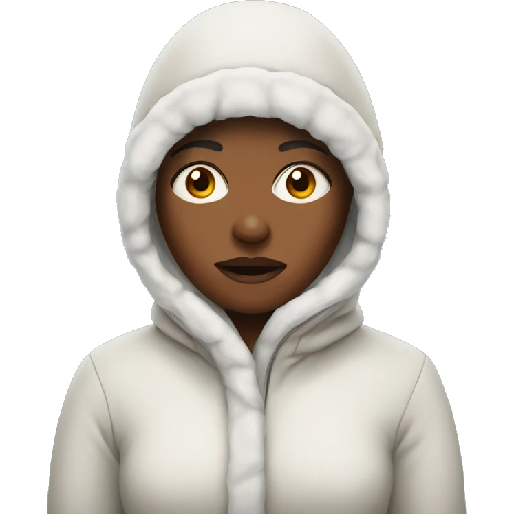 women who is very cold emoji