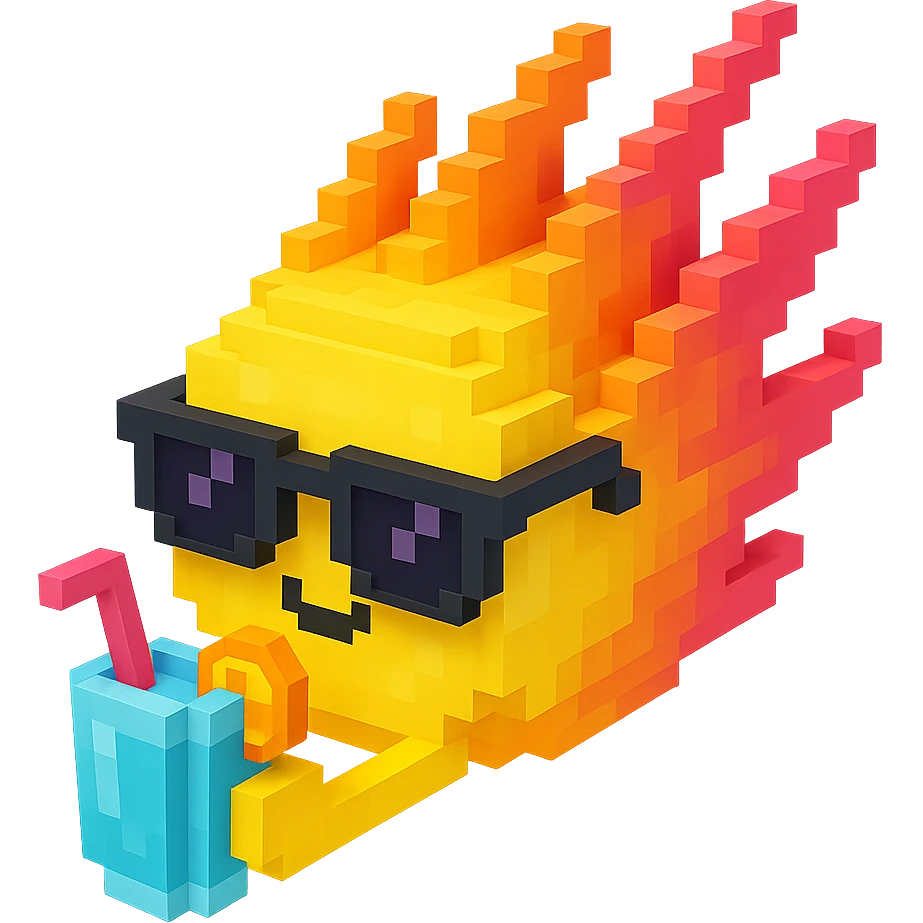 светящиеся комета в солнцезащитных очках и с коктейлем, no background emoji