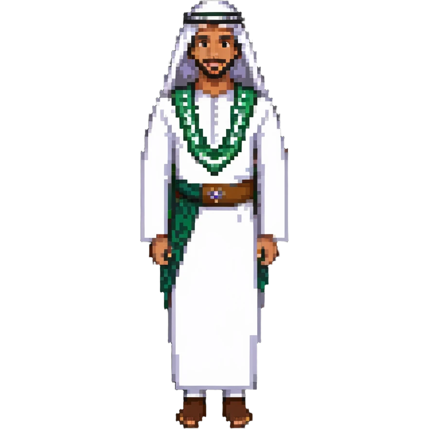 Saudi man in traditional dress emoji