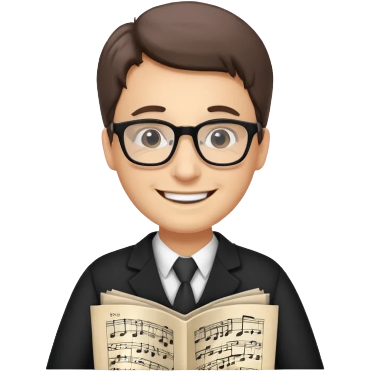 white teacher of music emoji
