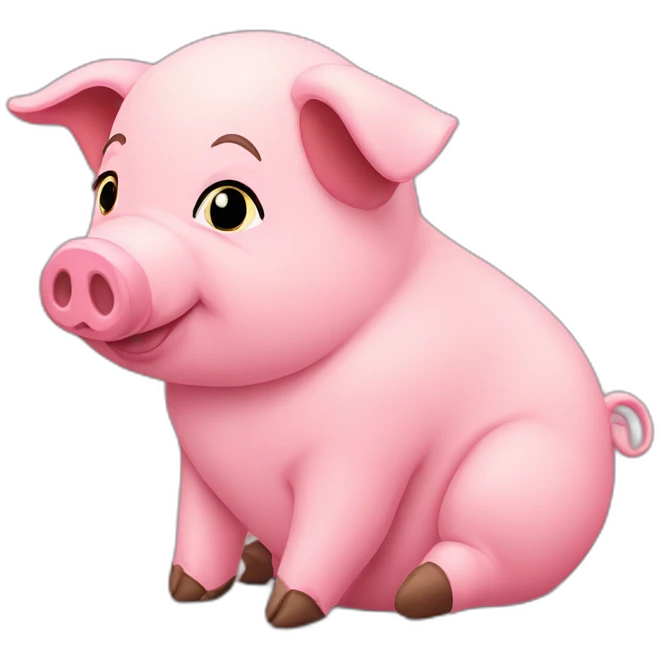 Ty-tulip-stuffed-pig-toy-slouching-sitting-plush-fluffy emoji