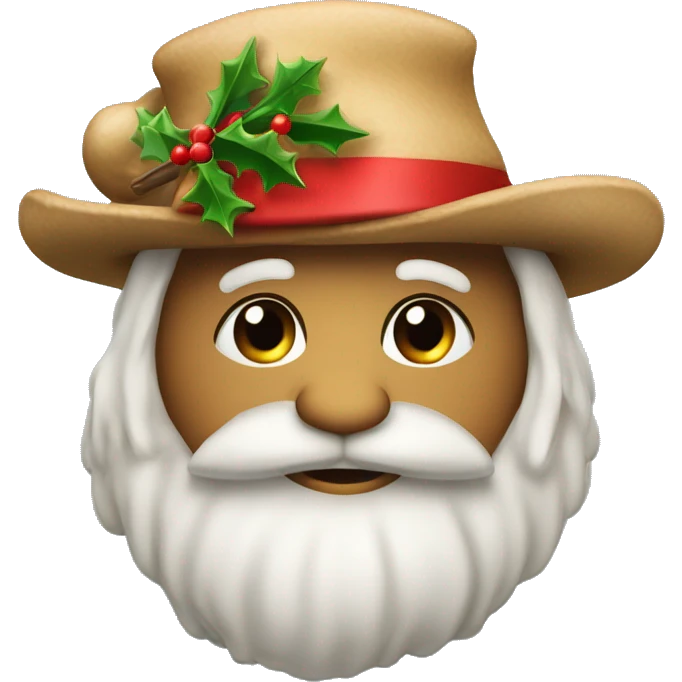 Kackehaufen mit Weihnachtsmütze emoji