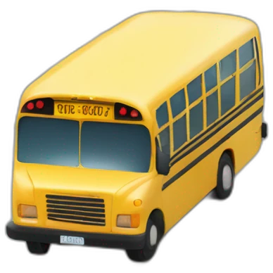 Bicyclist avoiding menacing bus bus is in picture about to run over  emoji