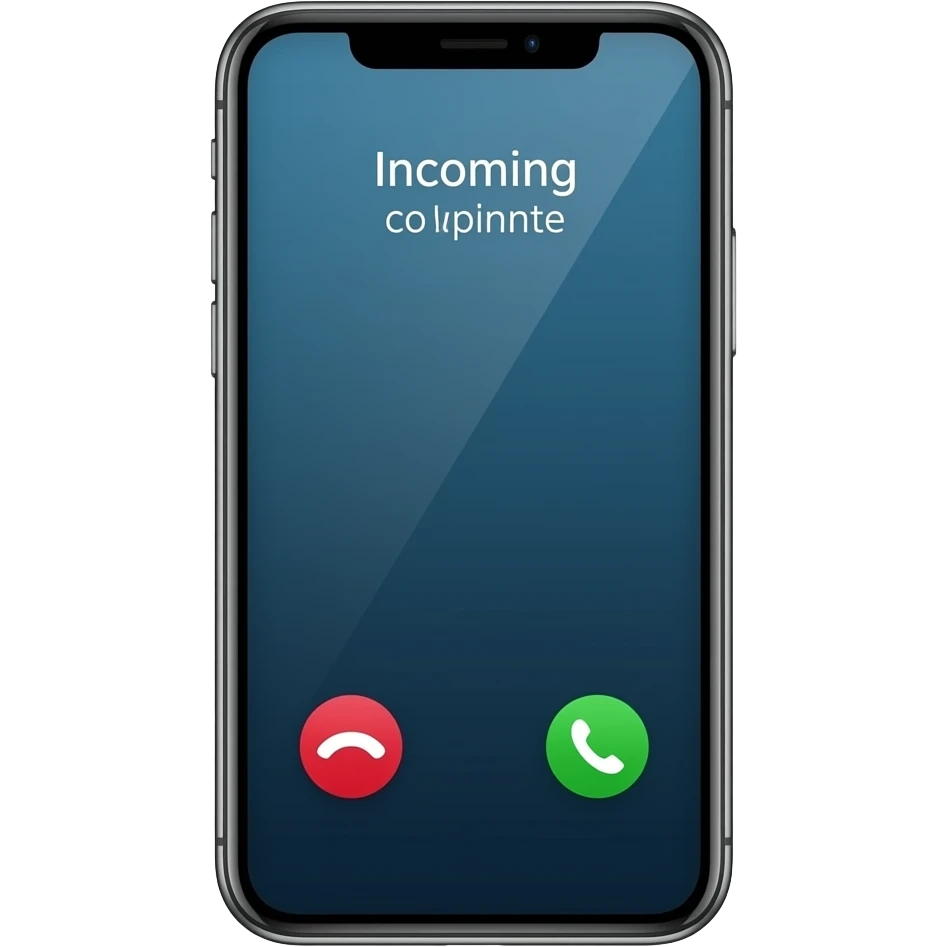 smartphone incoming call emoji