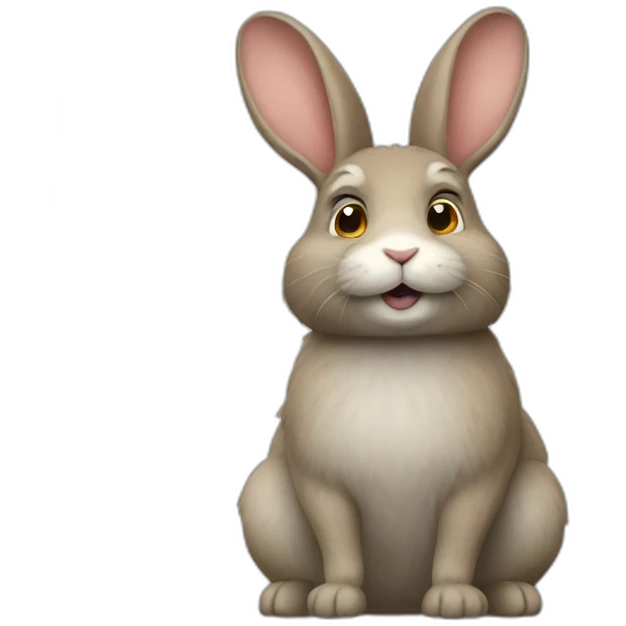 Rabbit with bog emoji