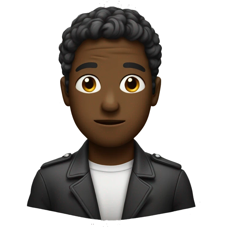 carita llorando por un chico negro emoji