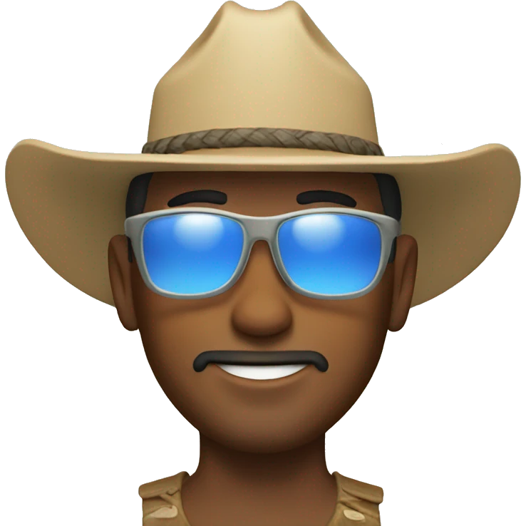 Beach cowboy emoji