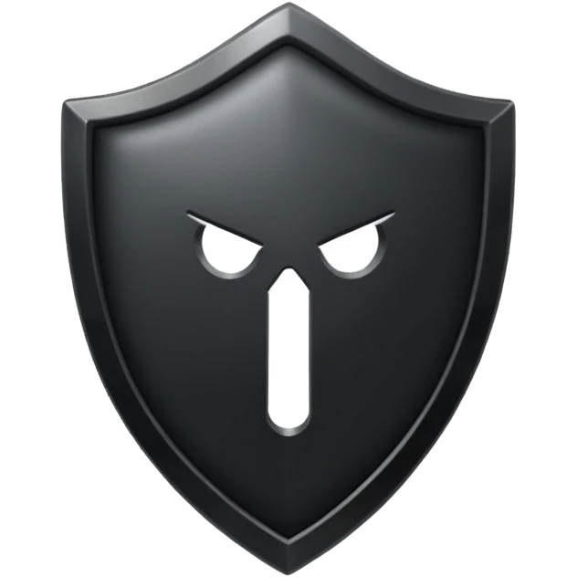 black shield emoji