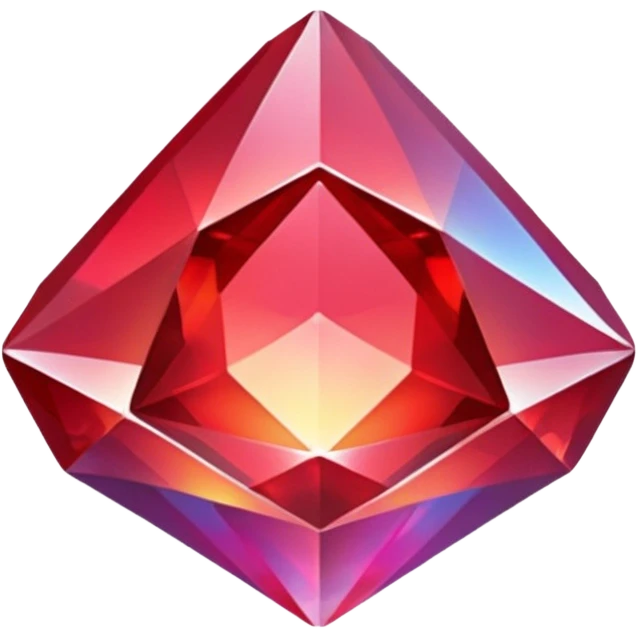 gem glitter red emoji
