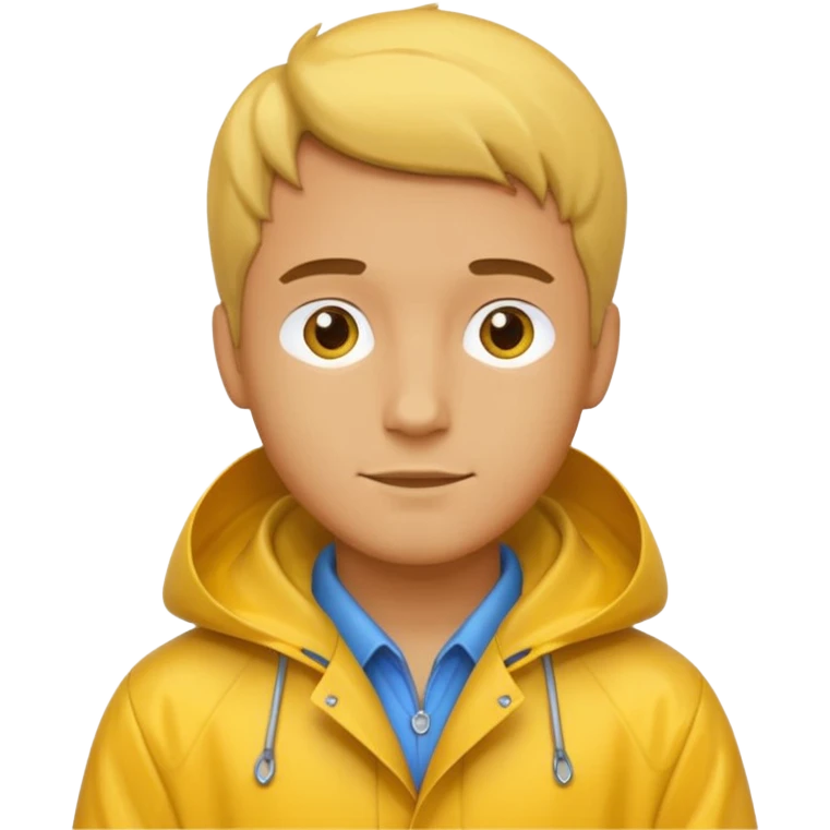 fotographer man with rain coat emoji