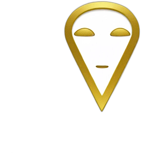 V in gold emoji