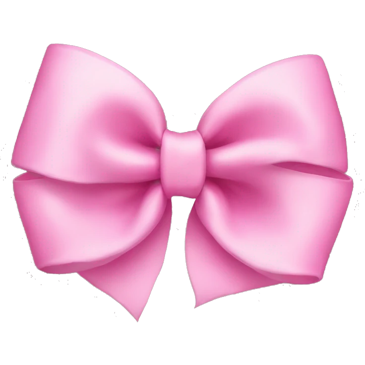 pink hair bow emoji