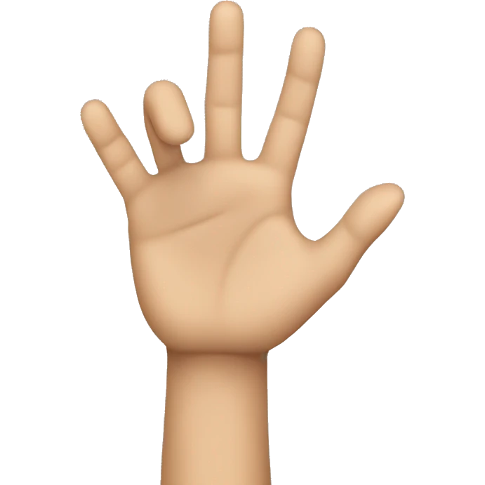 A hand doing doing the "this close" motion emoji