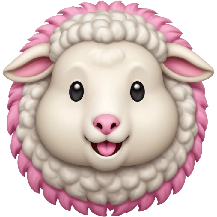 Excited sheep emoji