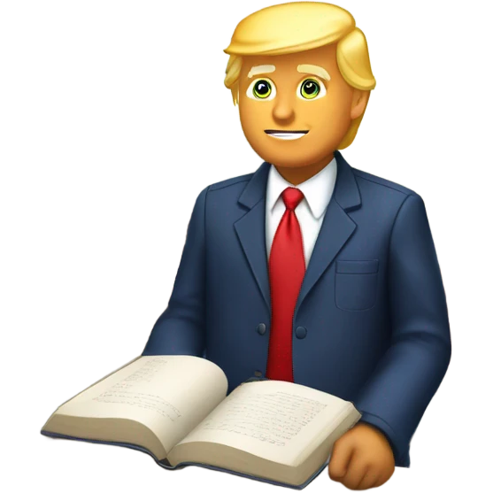 Donald trump at school emoji