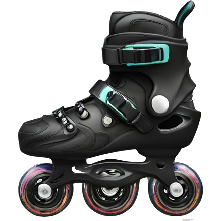 a black rollerblade inline skate, the model called "TWISTER XT" emoji