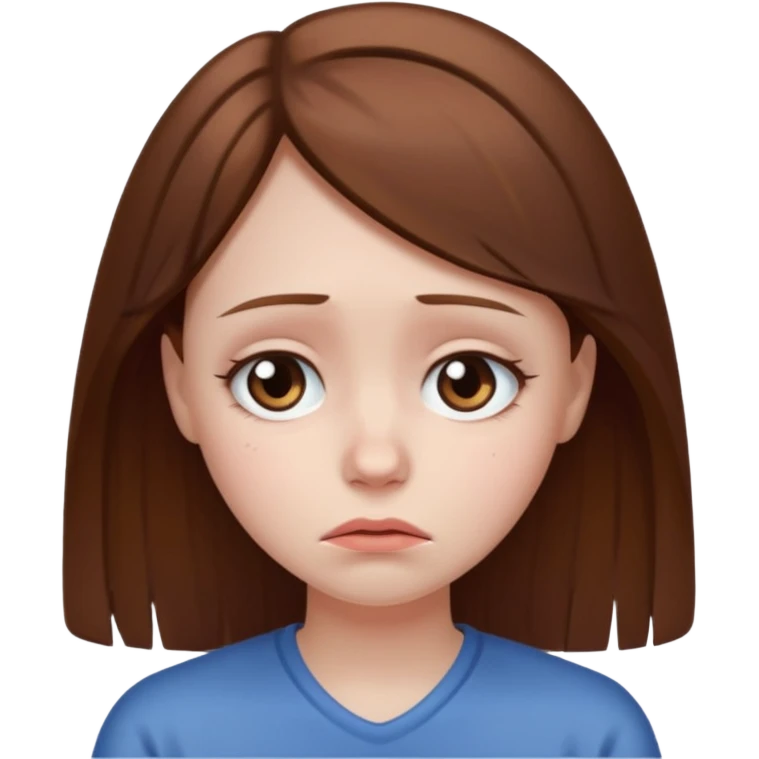 sad girl emoji