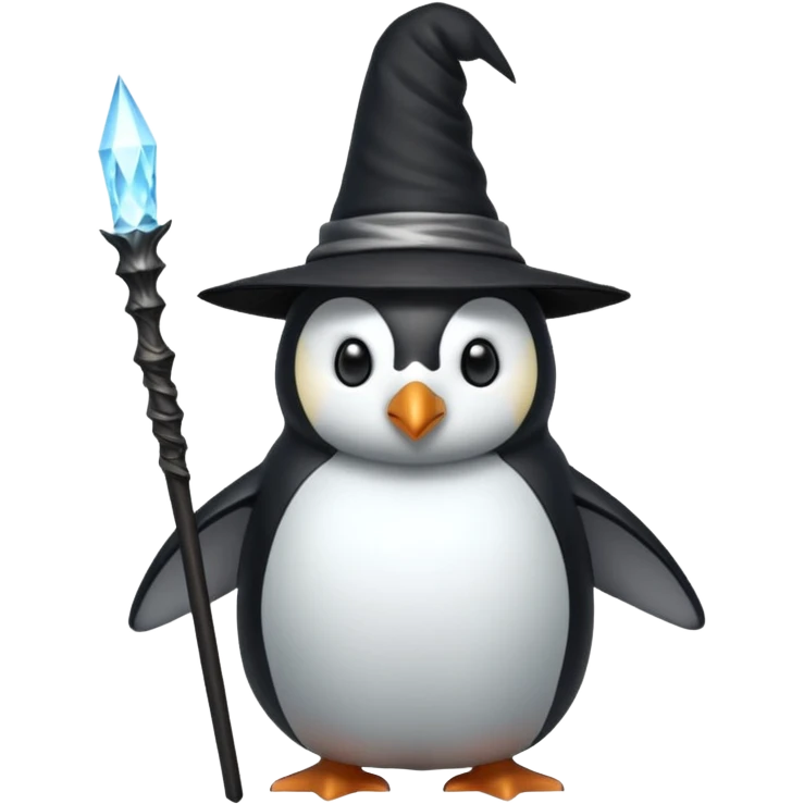 Penguin Wizard emoji