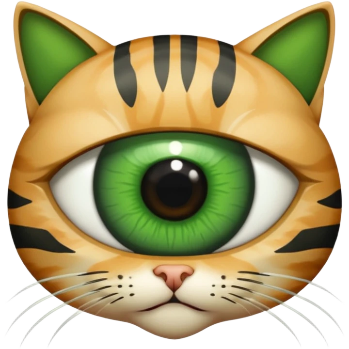 Eye of the cat emoji