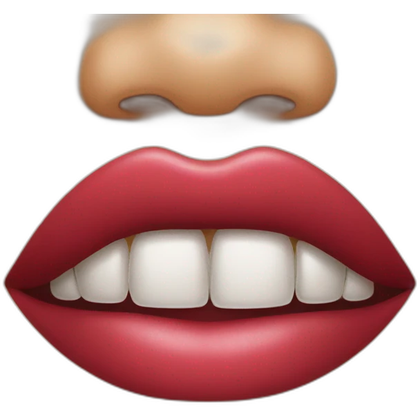 emoji with nails and big lips emoji