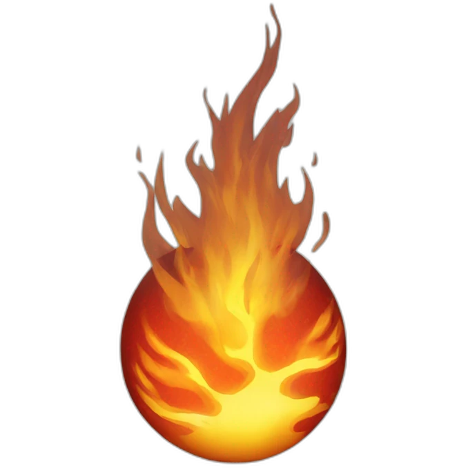 Fire ball emoji