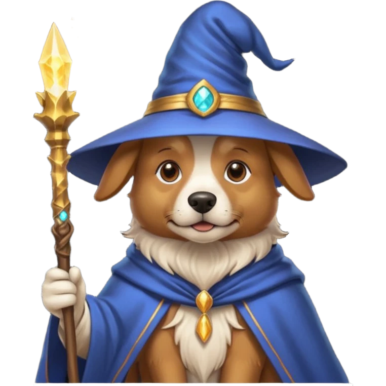 Dog wizard emoji